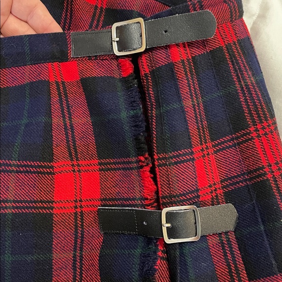 Mosbrook | Pure New Wool | Plaid |Tartan |Pleated | Wrap | Kilt | Skirt| Size 18 - Picture 13 of 16